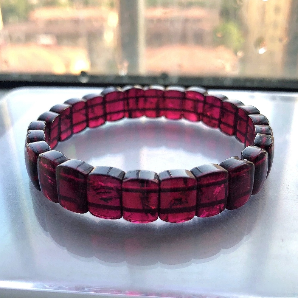 All of Natutal Garnet Bracelet, Genuine Garnet Gemstone Bracelet For Women,Birthstone Bracelet Jewelry, Love,Good Lucky
