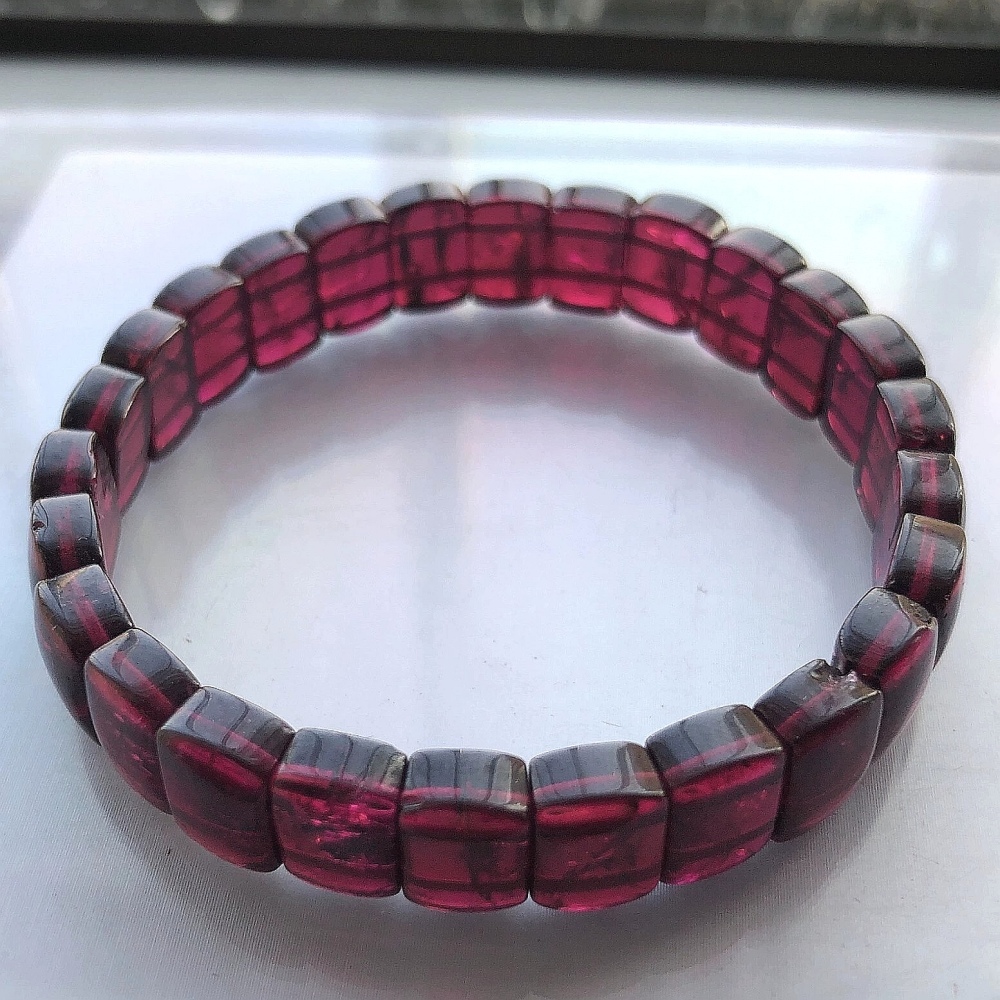 All of Natutal Garnet Bracelet, Genuine Garnet Gemstone Bracelet For Women,Birthstone Bracelet Jewelry, Love,Good Lucky
