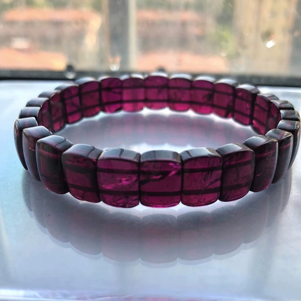 All of Natutal Garnet Bracelet, Genuine Garnet Gemstone Bracelet For Women,Birthstone Bracelet Jewelry, Love,Good Lucky