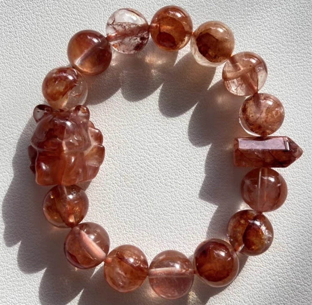 Fire Quartz Bracelet, Natural Gemstone Bracelet,Bracelet for women,Girl Bracelet Gift gift idea for her