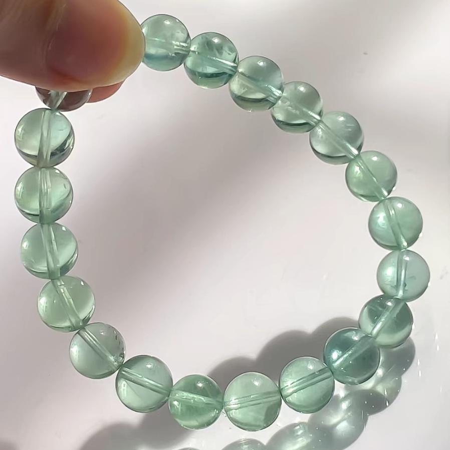 Bohemain Green Fluorite Bracelet, Healing Gemstone Bracelet For Women, Girl Bracelet ,Gift for Her- 8mm