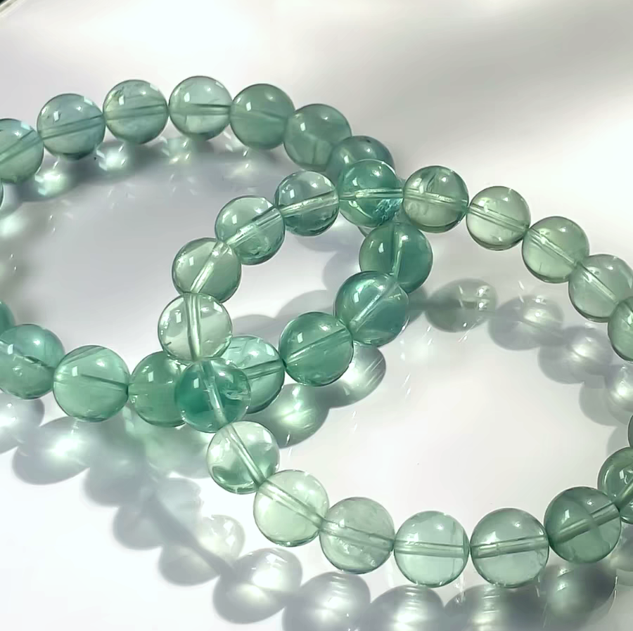 Bohemain Green Fluorite Bracelet, Healing Gemstone Bracelet For Women, Girl Bracelet ,Gift for Her- 8mm
