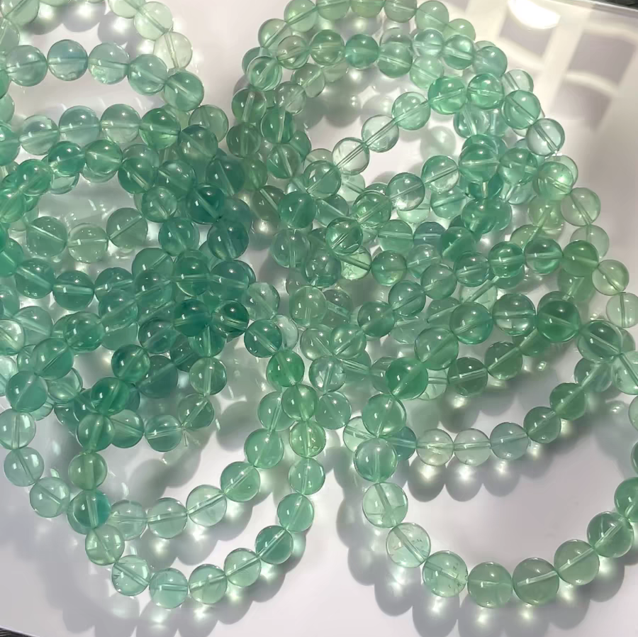 Bohemain Green Fluorite Bracelet, Healing Gemstone Bracelet For Women, Girl Bracelet ,Gift for Her- 8mm