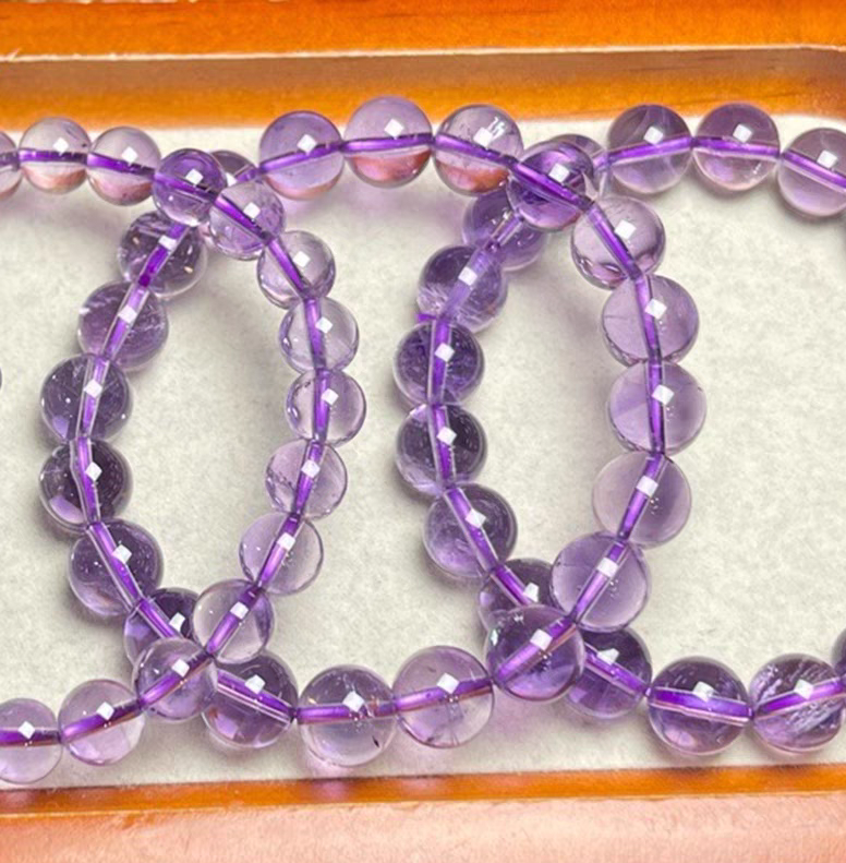 Natural Amethyst Gemstone Bracelet,Crystal Bracelet For Women,Wisdom And Creative Gemstone Bracelet Jewelry Gift For Her-8mm
