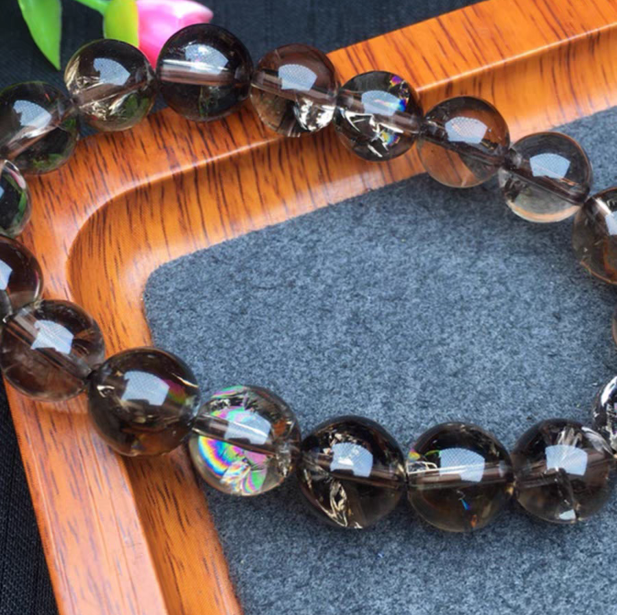 Smoky Quartz Bracelet, Natural Gemstone Bracelet For Girl, Women Bracelet,Healing crystal gift for Her
