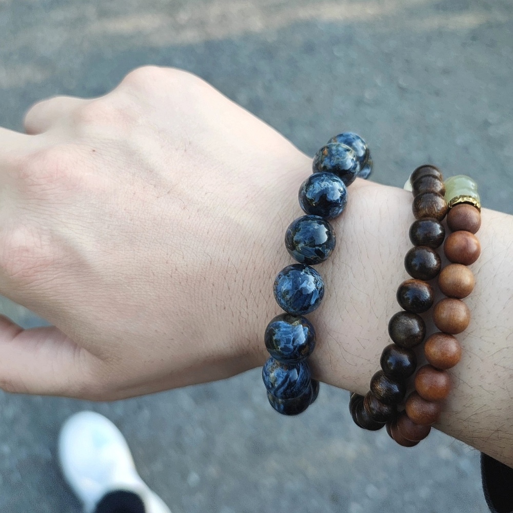 Blue Pietersite Bracelet,Courage And Wisdom Gemstone Bracelet,Men Bracelet Jewelry Gift ,Bracelet for women- 13nm
