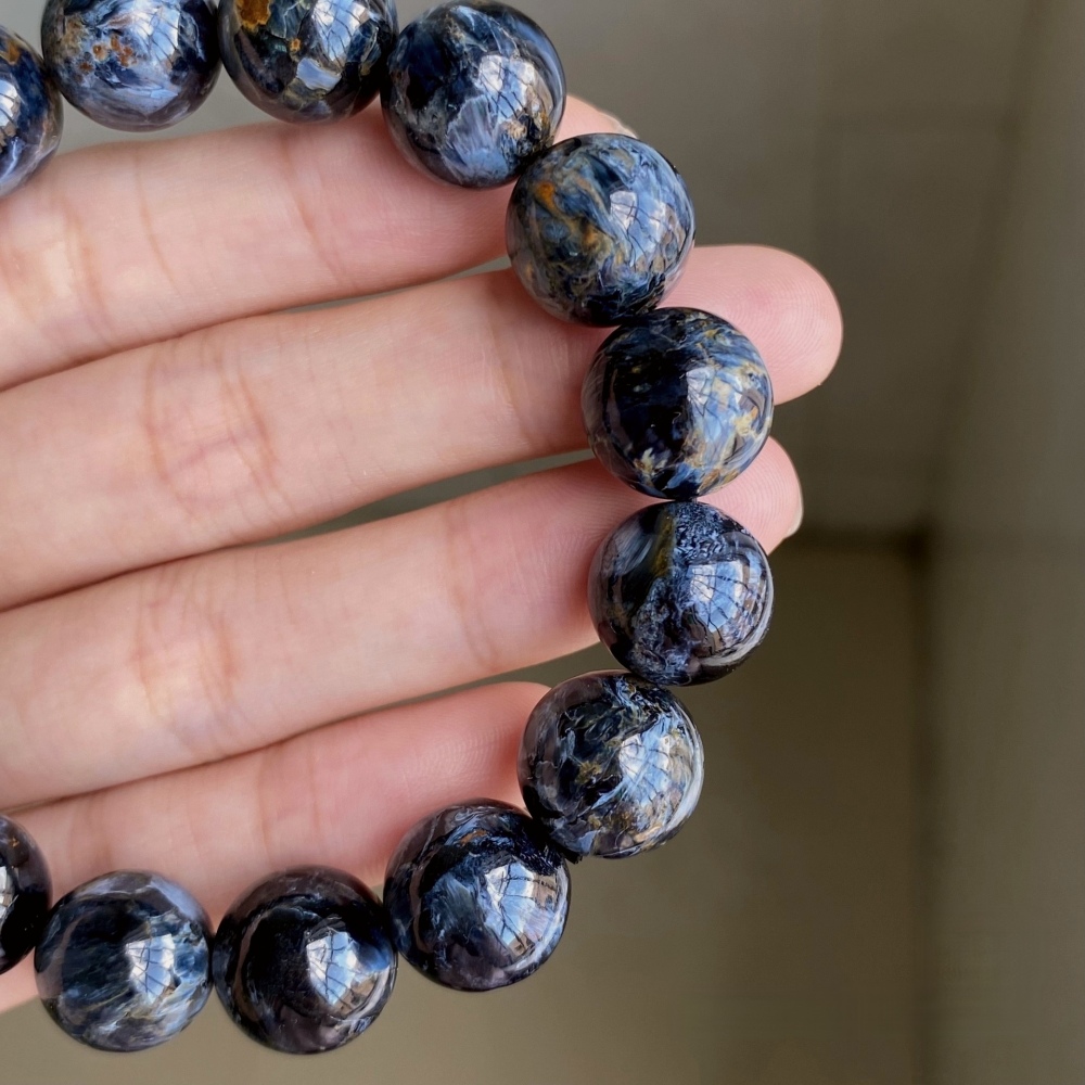 Blue Pietersite Bracelet,Courage And Wisdom Gemstone Bracelet,Men Bracelet Jewelry Gift ,Bracelet for women- 13nm