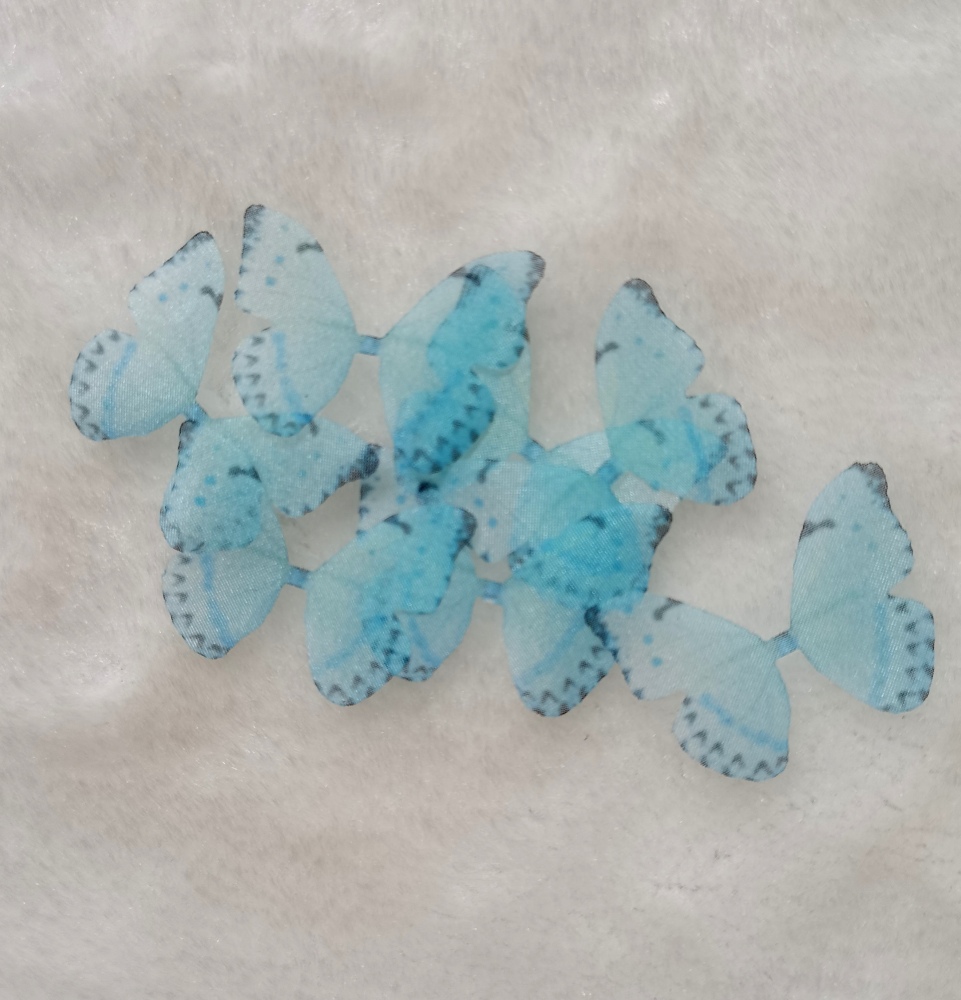 20 Transparent Butterfly - Beautiful Organza Butterfly Wings .Silk Butterfly. Butterfly Accessories. Party Decorations