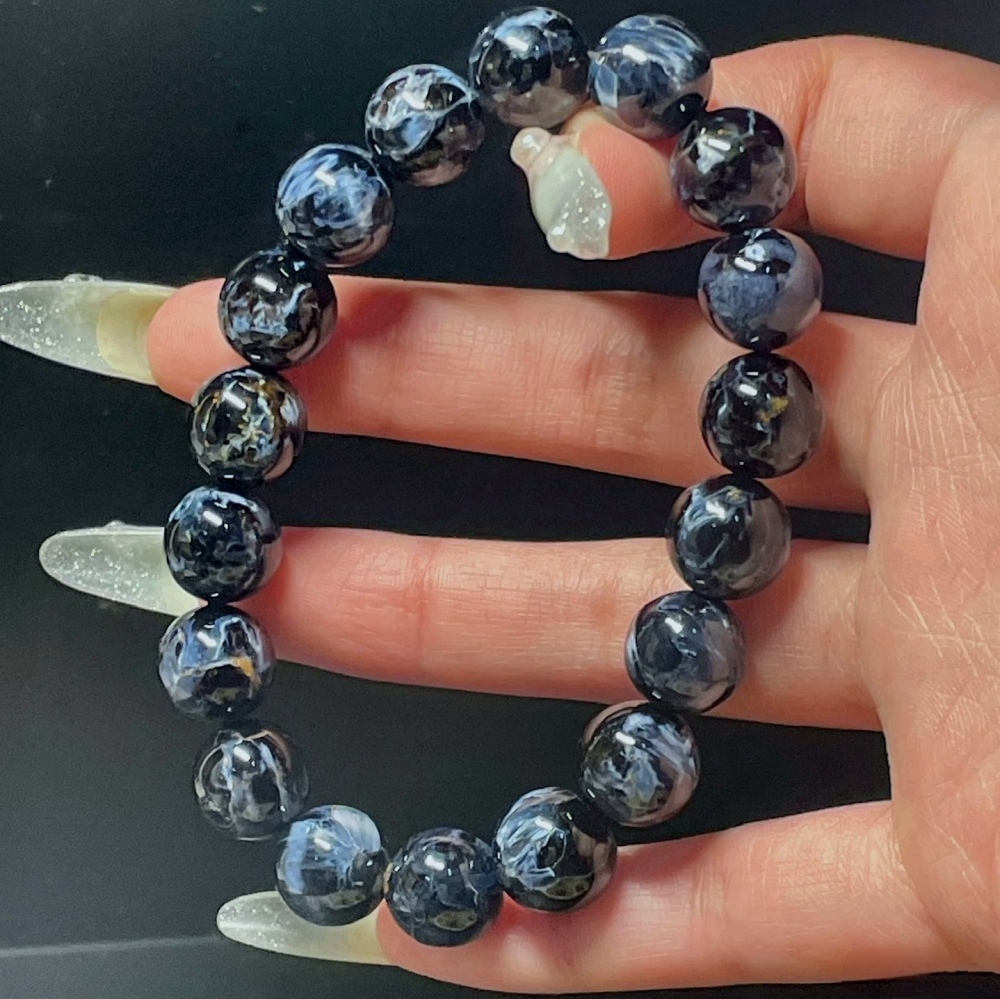 Blue Pietersite Bracelet,High QualityNatural Gemstone Bracelet,Men Bracelet Jewelry Gift-11mm