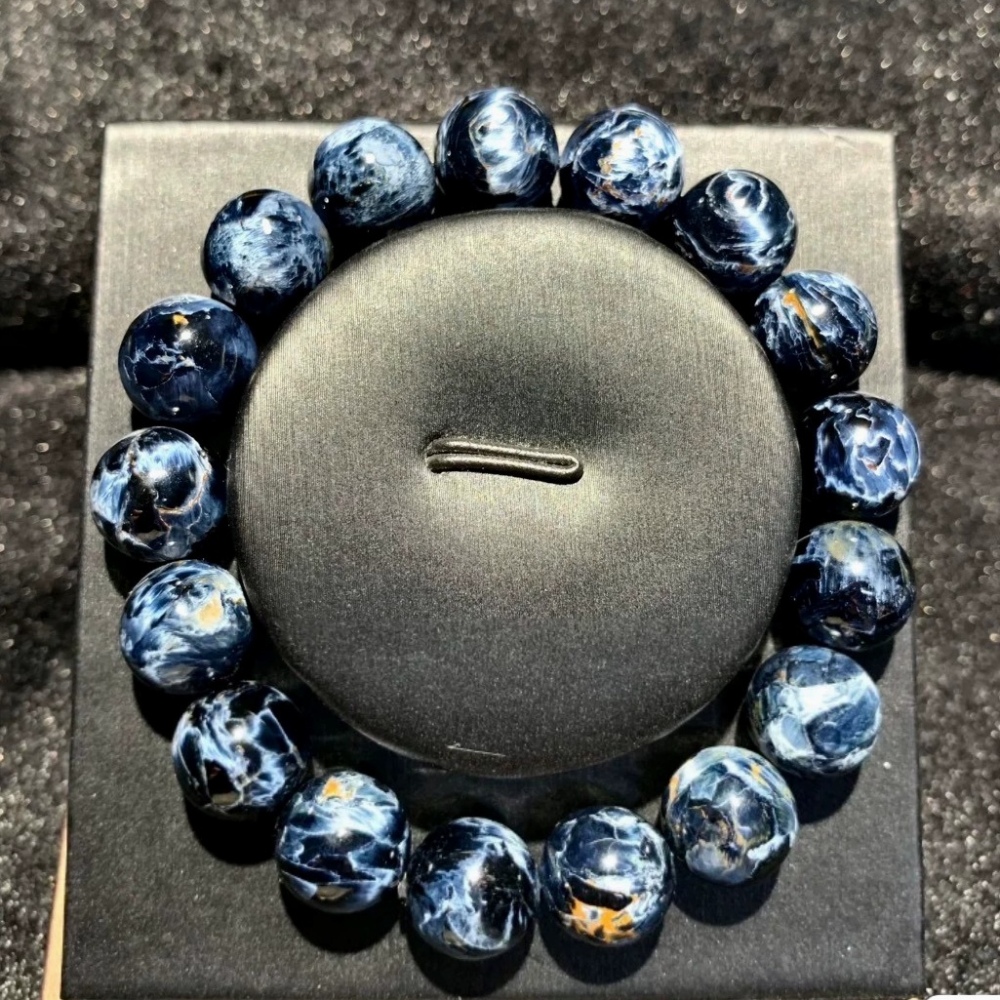 Blue Pietersite Bracelet,High QualityNatural Gemstone Bracelet,Men Bracelet Jewelry Gift-12MM