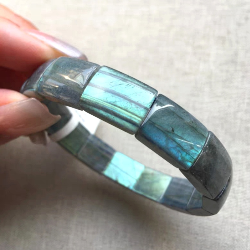 Labradorite Bracelet,Anti Anxiety Gemstone Bracelet,Men Bracelet Jewelry, Labradorite Bracelet Bangle For Women