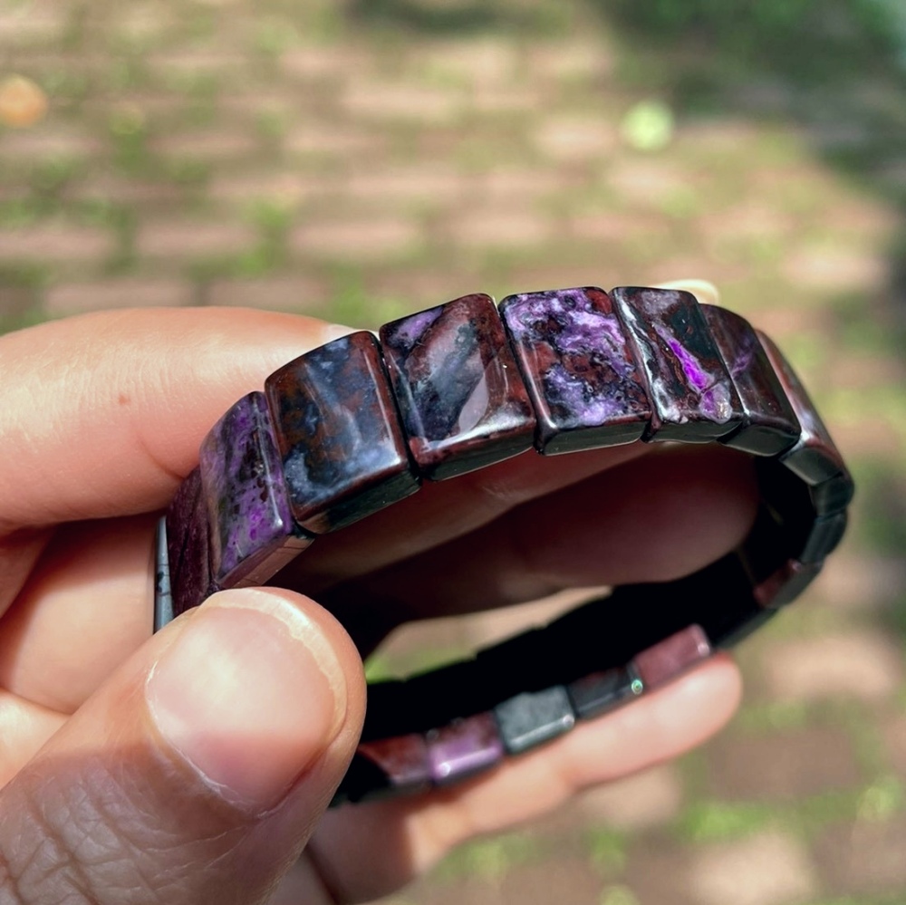 Sugilite Bracelet, Women Bracelet, Anti Cancer bracelet Sugilite jewelry Gift