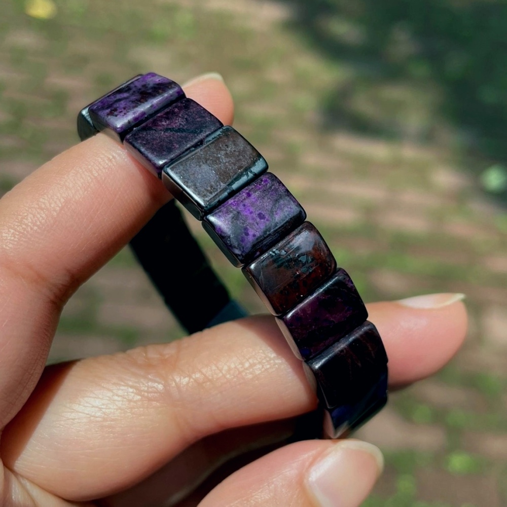 Sugilite Bracelet, Women Bracelet, Anti Cancer bracelet Sugilite jewelry Gift