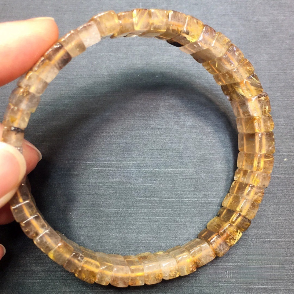 Gold Rultilated Quartz Bracelet,Healing Crystal Gemstone Bracelet For Men,Healing gemstone bracelet for women,Gemstone Jewelry gift