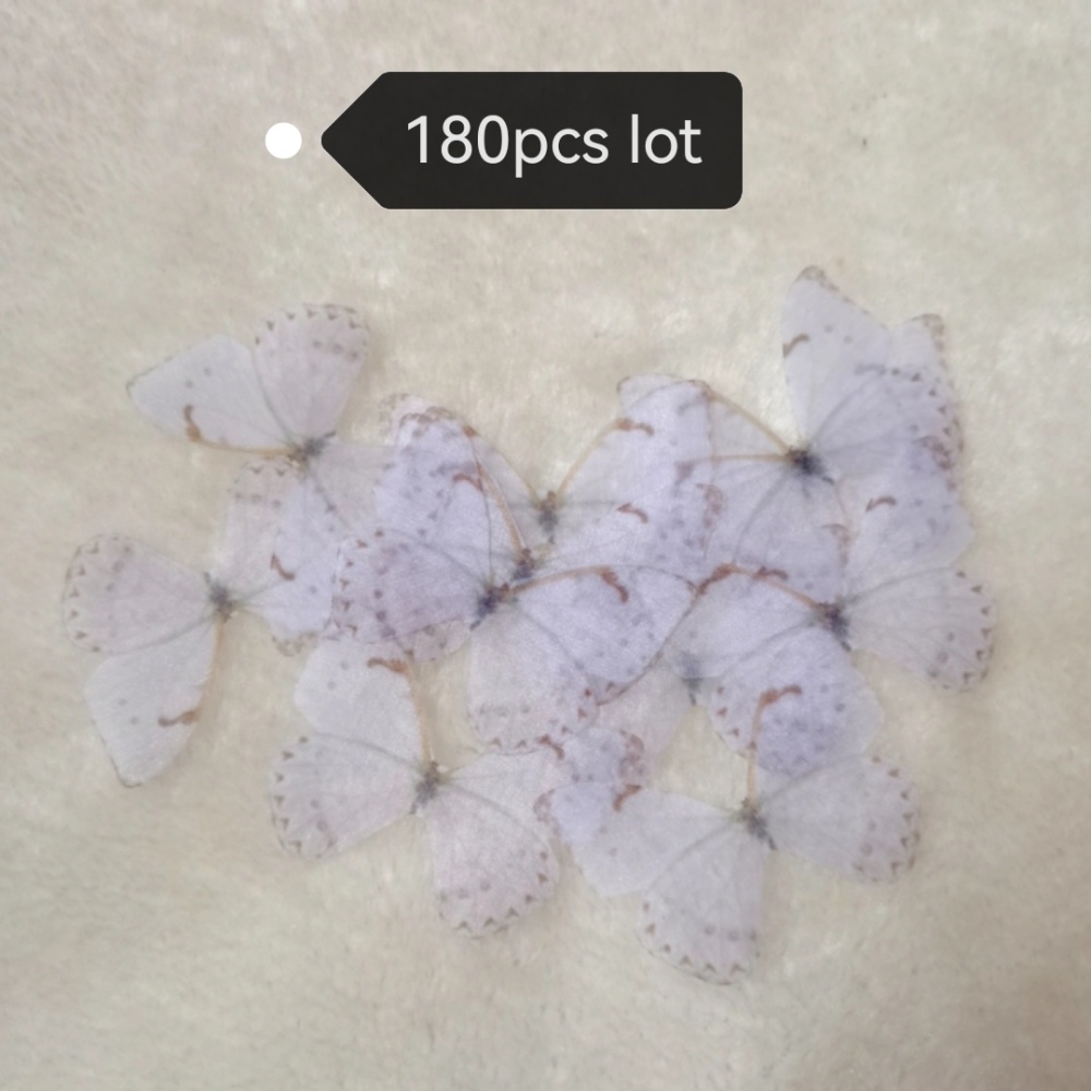 Transparent Butterfly - Beautiful Organza Butterfly Wings .Silk Butterfly.