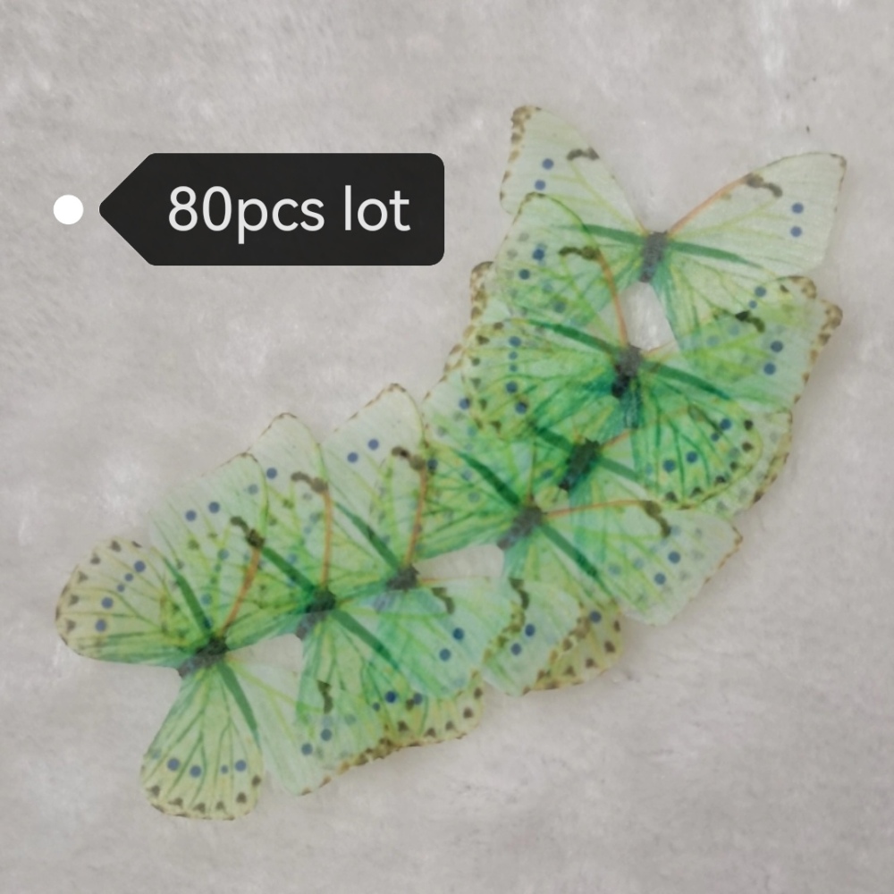 Transparent Butterfly - Beautiful Organza Butterfly Wings .Silk Butterfly.