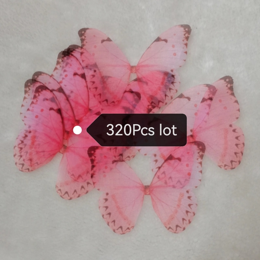Reserved!  Transparent Butterfly - Beautiful Organza Butterfly Wings .Silk Butterfly.