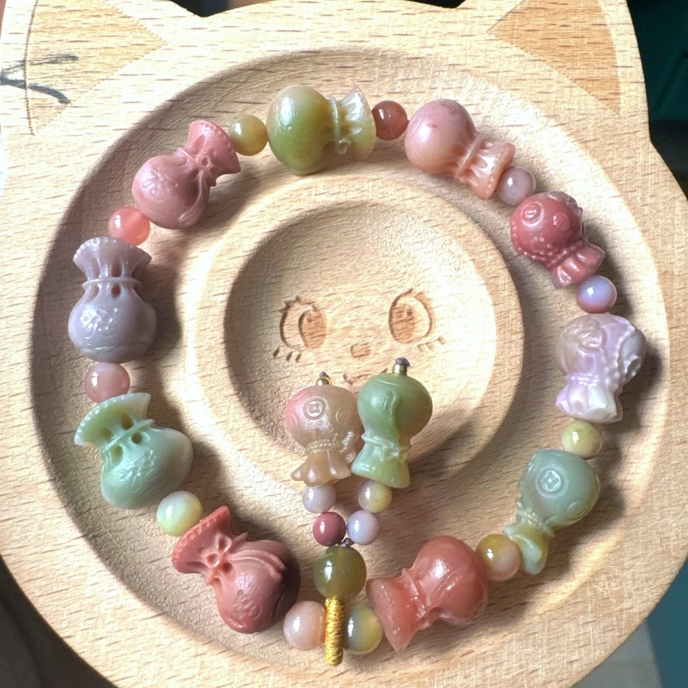 New ! Yanyuan Agate Bracelet, Yanyuan Treasure Pockets bracelet For Women,One of a kind jewelry,Girl Bracelet Gift