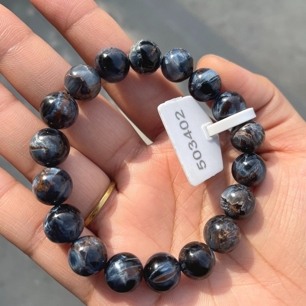 Blue Pietersite Bracelet,10MM Pietersite Gemstone Bracelet For Women,Men Bracelet Jewelry Gift ,Best Gift idea For gemstone lover