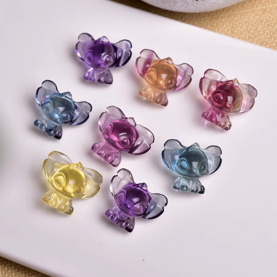 Rainbow Fluorite Stitch Pendant,Natural Gemstone Pendant For Jewelry Making