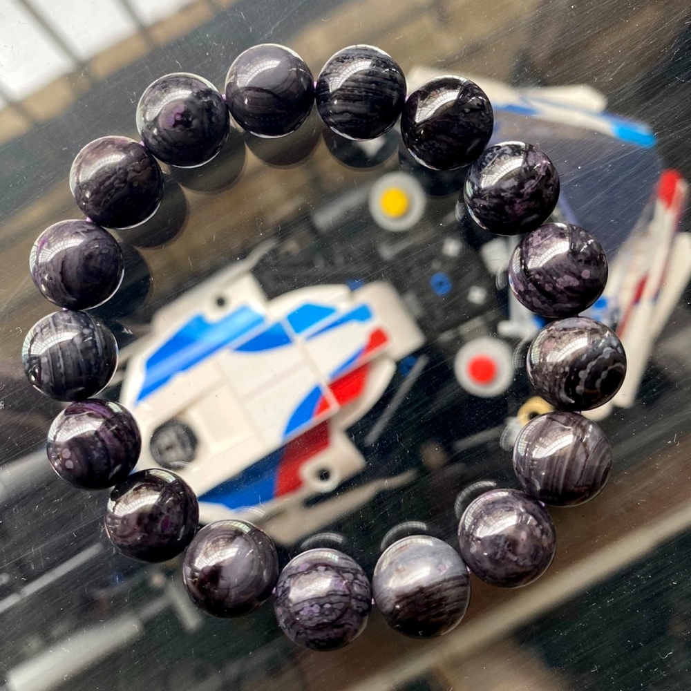 African Sugilite Bracelet,11MM Rare Gemstone Bracelet for women, Anti Cancer bracelet, Men Jewelry Bracelet Gift