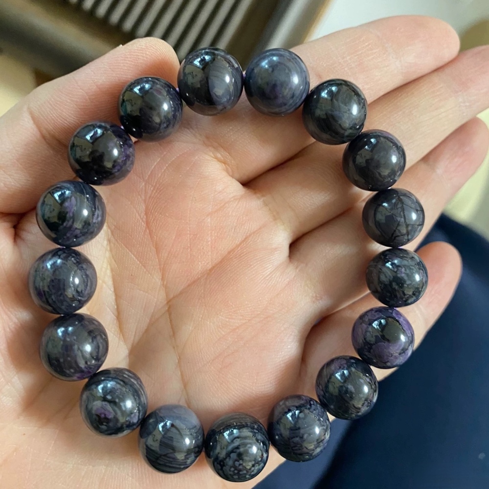 African Sugilite Bracelet,11MM Rare Gemstone Bracelet for women, Anti Cancer bracelet, Men Jewelry Bracelet Gift