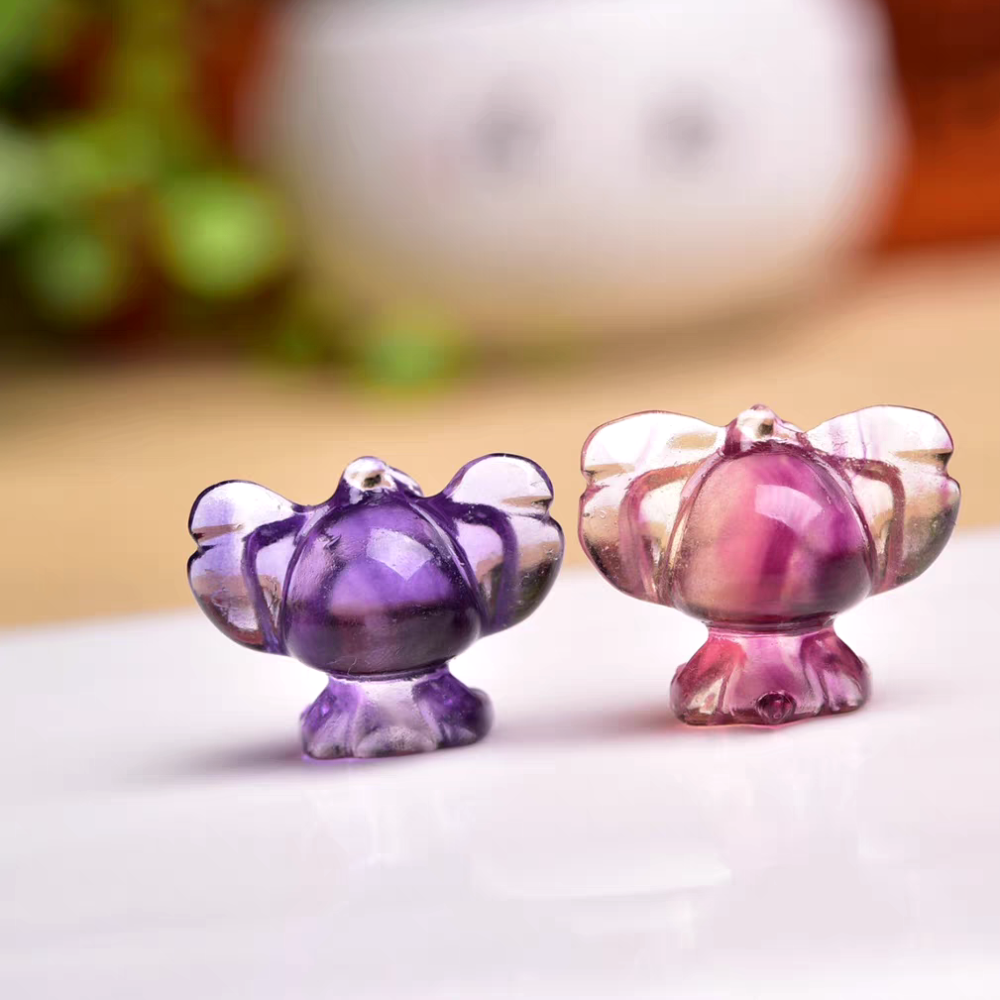 Rainbow Fluorite Stitch Pendant,Natural Gemstone Pendant For Jewelry Making