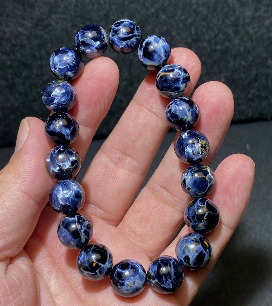 AAA Blue Pietersite Bracelet,11MM Pietersite Gemstone Bracelet For Women,Men Bracelet Jewelry Gift ,Best Gift Idea