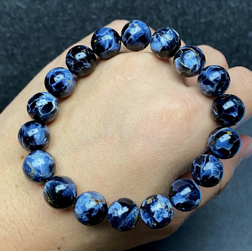 AAA Blue Pietersite Bracelet,11MM Pietersite Gemstone Bracelet For Women,Men Bracelet Jewelry Gift ,Best Gift Idea