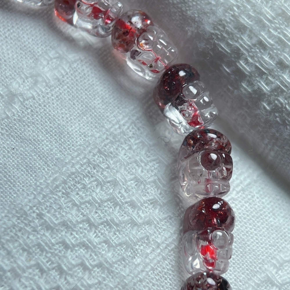 High Quality Golden Strawberry Quartz Pixiu Bracelet, 7.4x5.3mm for Good Luck, Fortune, Stress