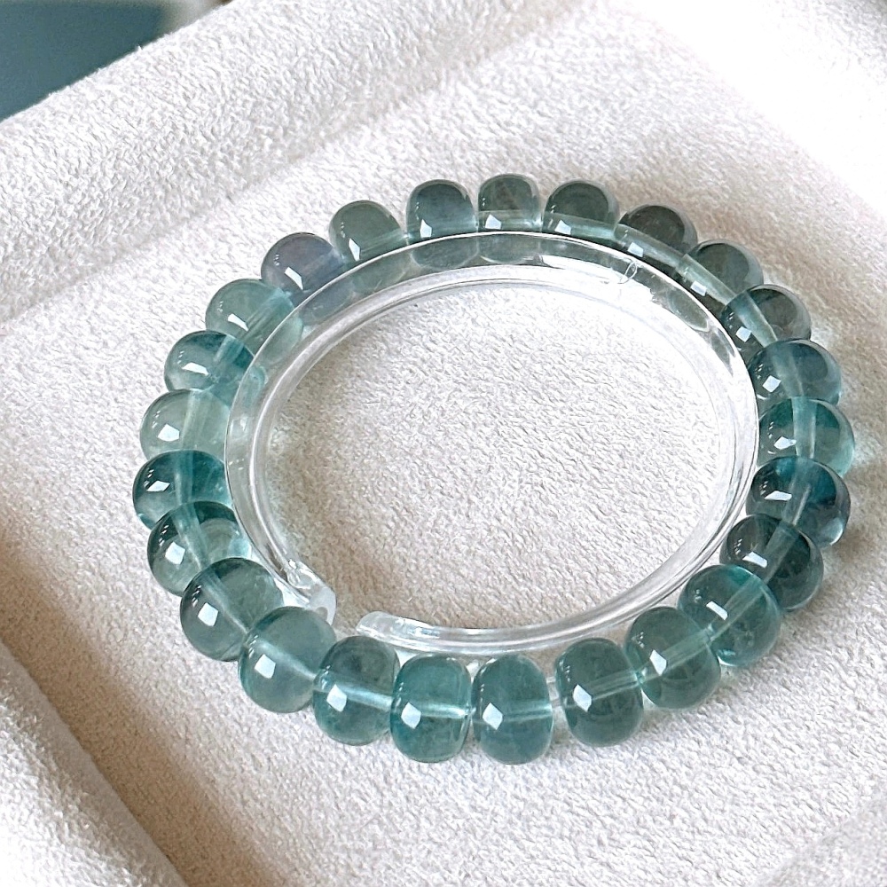 Blue Fluorite Cion Beads Bracelet,  10MMHealing Gemstone Bracelet For Women, Men Bracelet ,Gift for Her / GIFT for Him