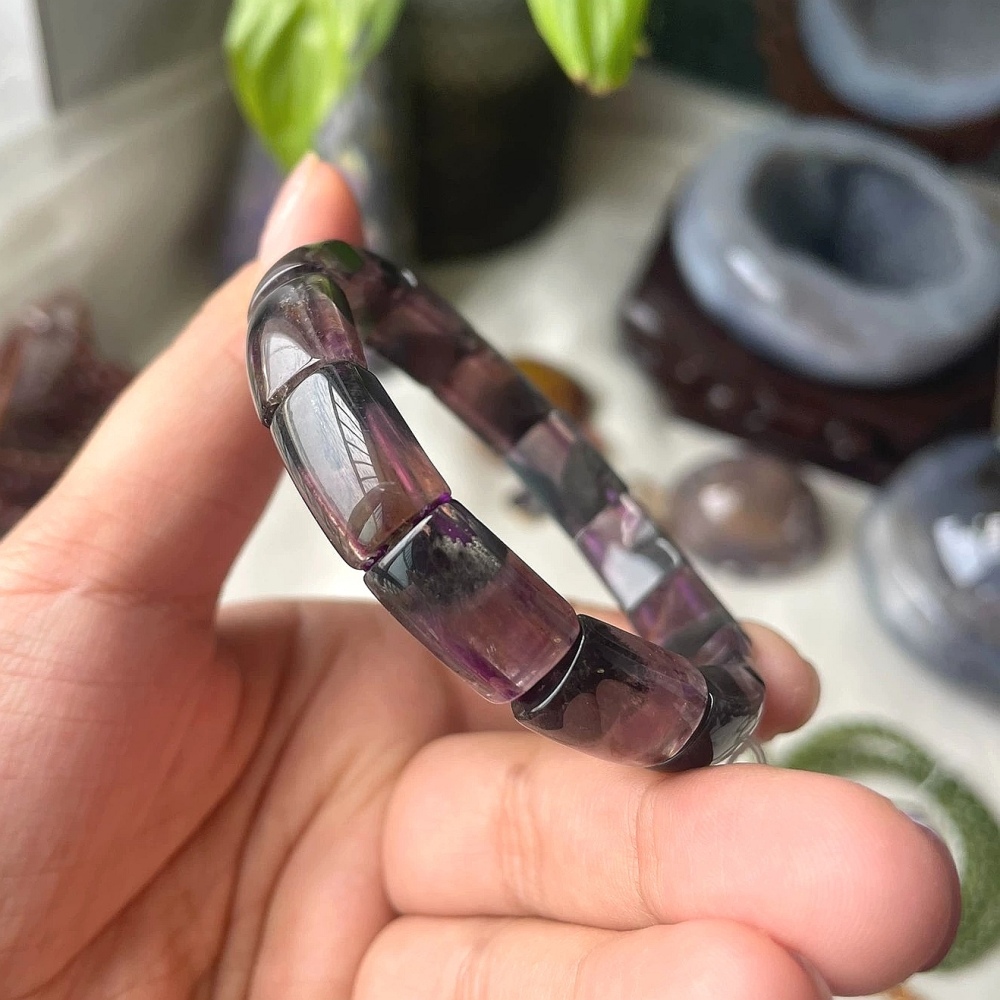 Auralite 23 Bracelet,Positive Energy Crystal Gemstone Bracelet, Women Bracelet ,Men Bracelet Gift