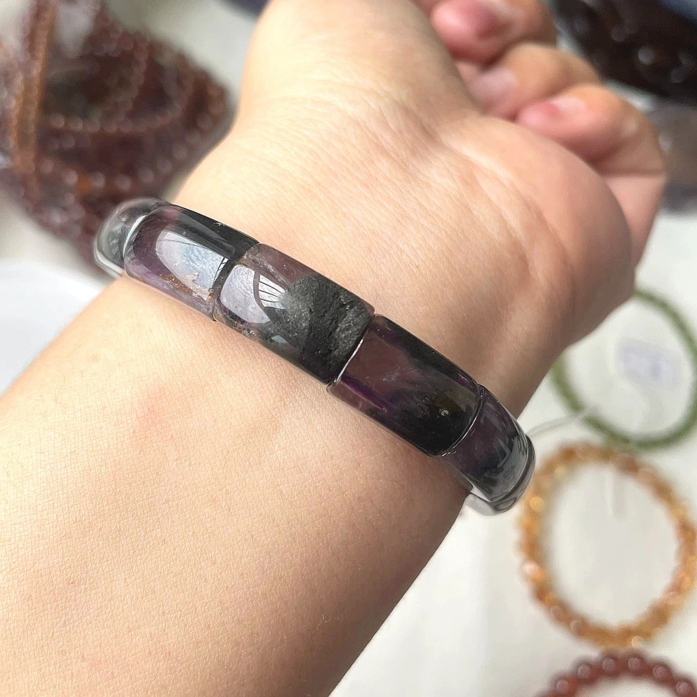 Auralite 23 Bracelet,Positive Energy Crystal Gemstone Bracelet, Women Bracelet ,Men Bracelet Gift