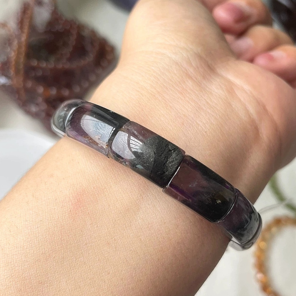 Auralite 23 Bracelet,Positive Energy Crystal Gemstone Bracelet, Women Bracelet ,Men Bracelet Gift