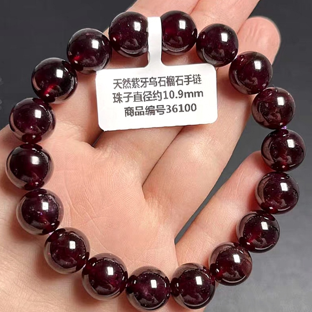 Genuine Garnet bracelet 9mm, healing crystal gemstone garnet jewelry, jewelry gift for women,jewelry gift for her