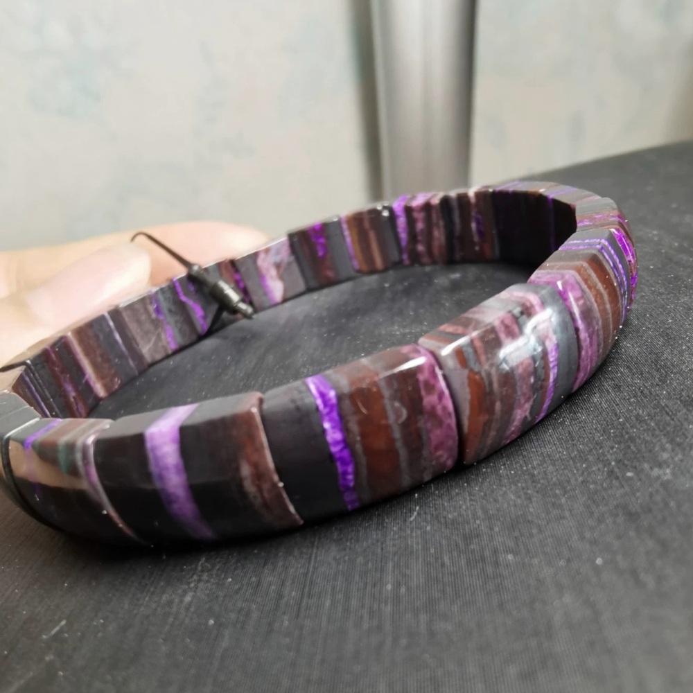 Sugilite Bracelet, Women Bracelet,Men Bracelet Energy Gemwtone ,Anti Cancer bracelet Sugilite jewelry -8.9MM