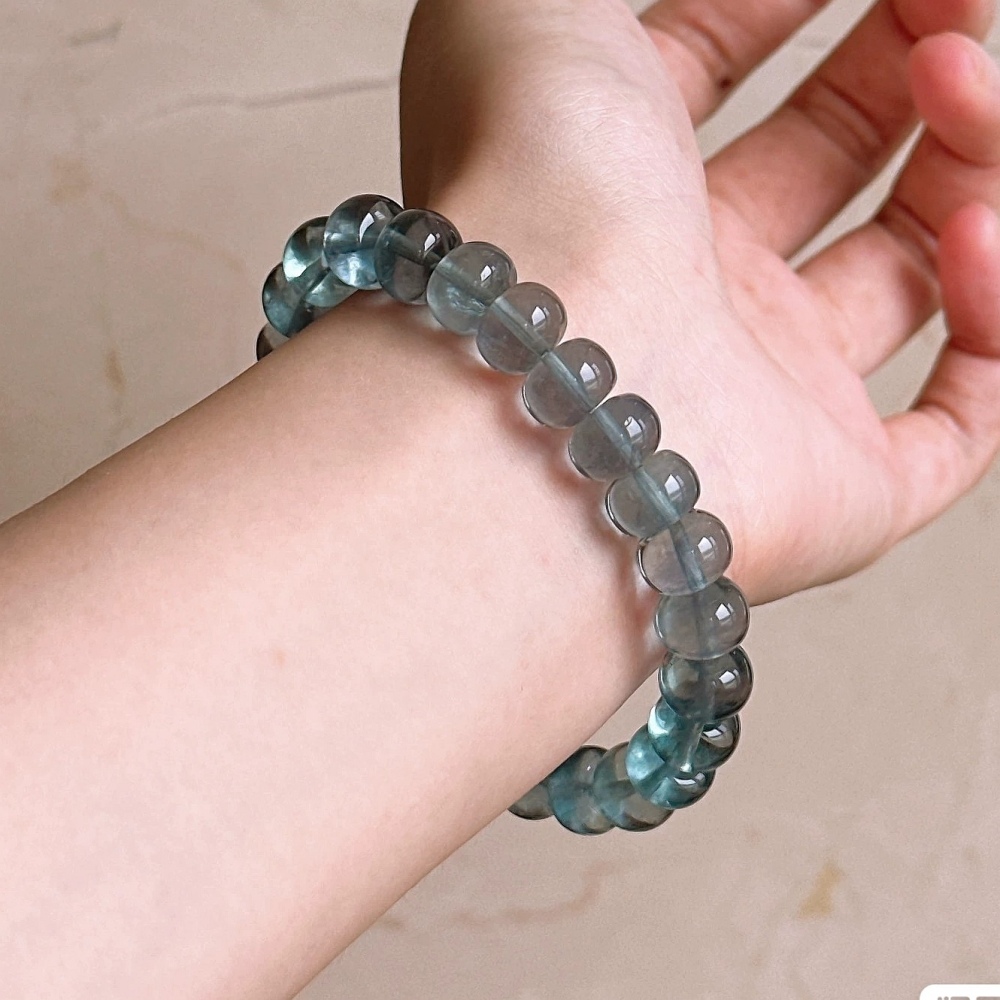 Blue Fluorite Cion Beads Bracelet,  10MMHealing Gemstone Bracelet For Women, Men Bracelet ,Gift for Her / GIFT for Him