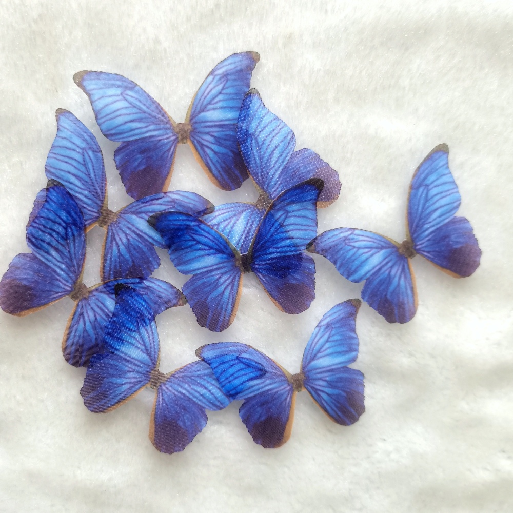 White Butterflies，Handmade Silk Butterflies, Organza Butterfly, Fabric Wings, Butterfly Jewelry