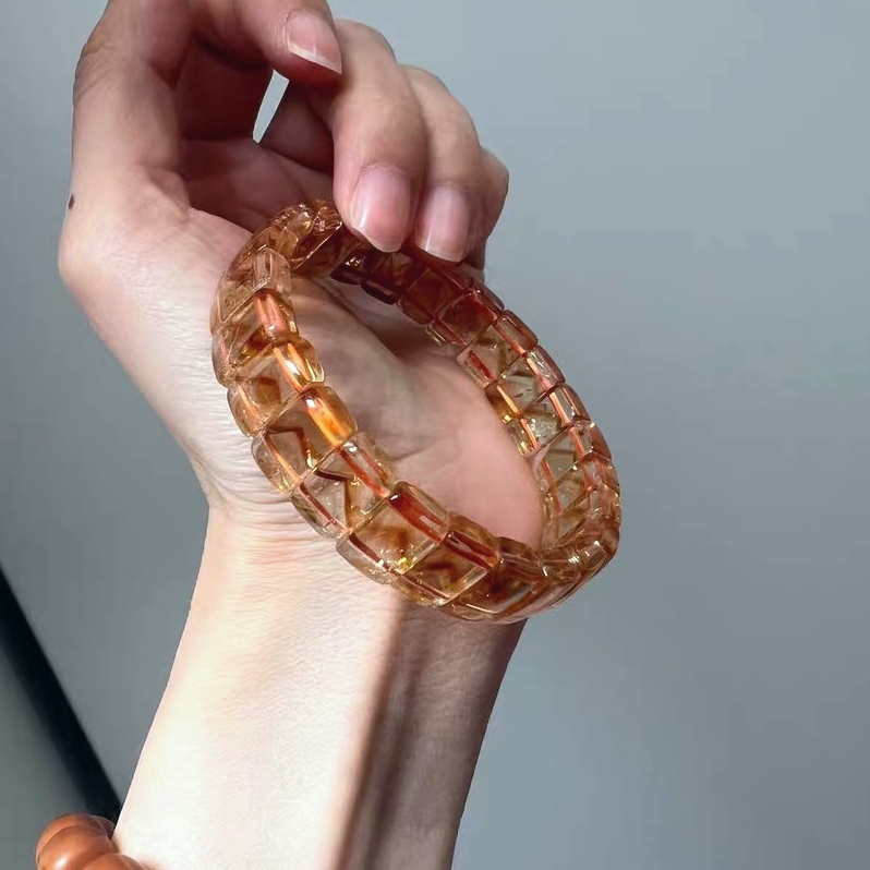 Genuine Citrine Bracelet: Success and Abundance Crystal, Fits up to 17cm wrist
