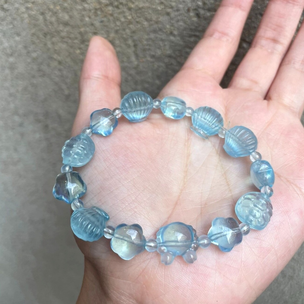 Blue Aquamarine Bracelet, Birthstone Bracelet,Gemstone Bracelet for women,Girl Bracelet,Gift For Her