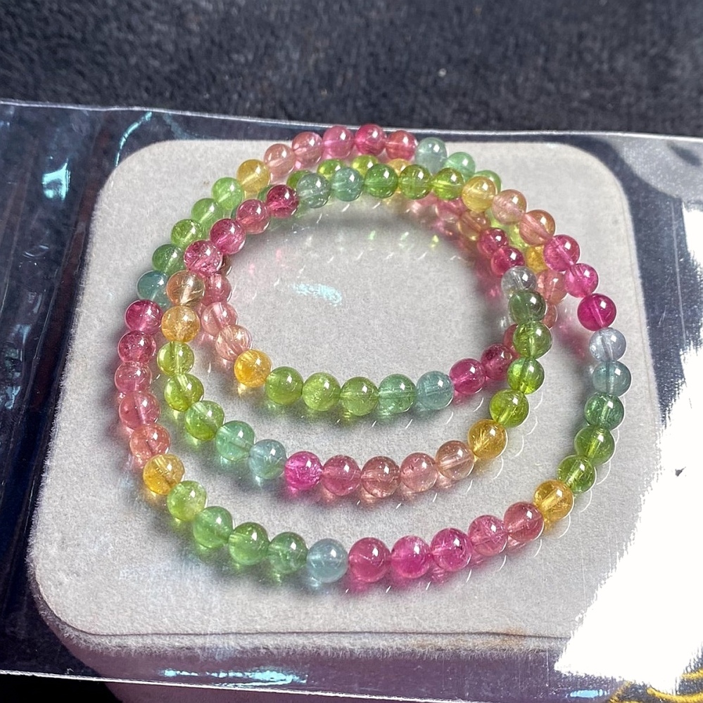 Unltra Gorgoues Tourmaline bracelet,AAAA ,Women Bracelet, Girl Bracelet,Birthday Gift ,Mother's day gift for her-5.6mm