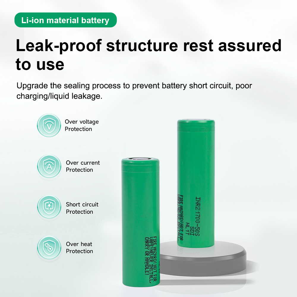 INR21700-50S 5000mAh 35A Lithium-lon Battery