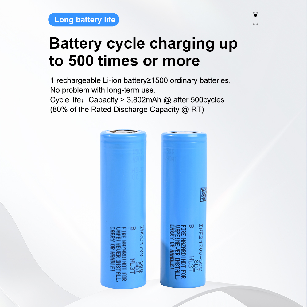 INR21700-50G 5000mAh Li-ion battery cells