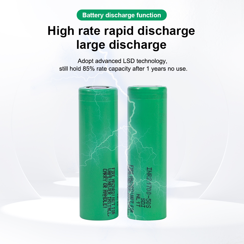 INR21700-50S 5000mAh 35A Lithium-lon Battery
