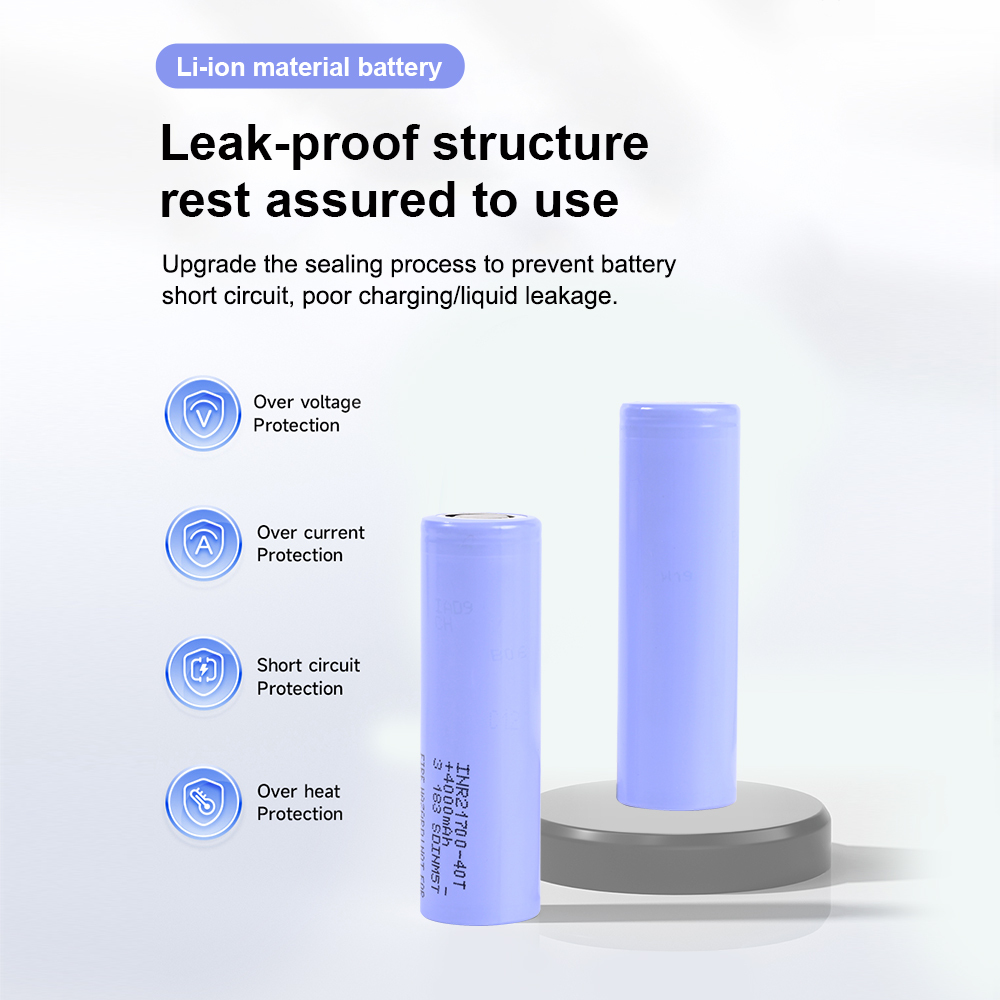 INR21700-40T 3.7V 4000mah (30A) Lithium-lon Battery