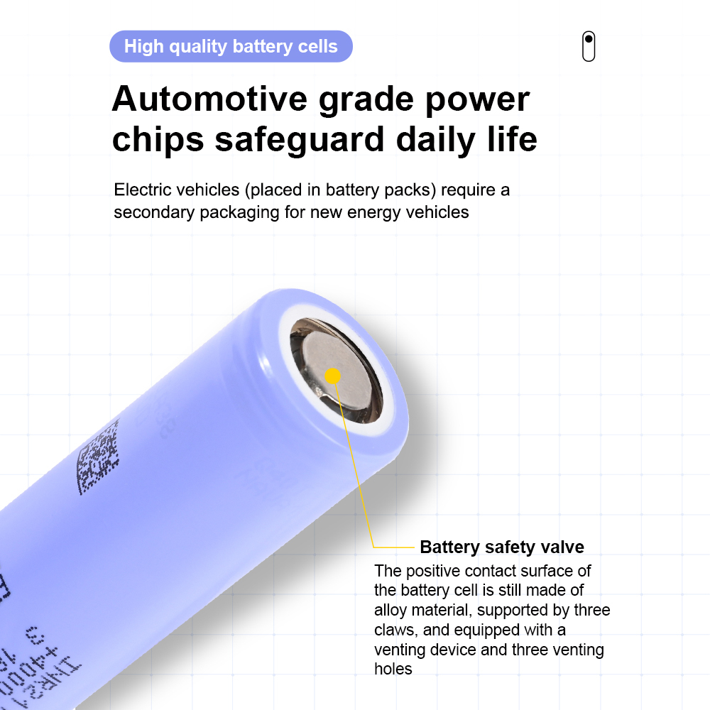 INR21700-40T 3.7V 4000mah (30A) Lithium-lon Battery