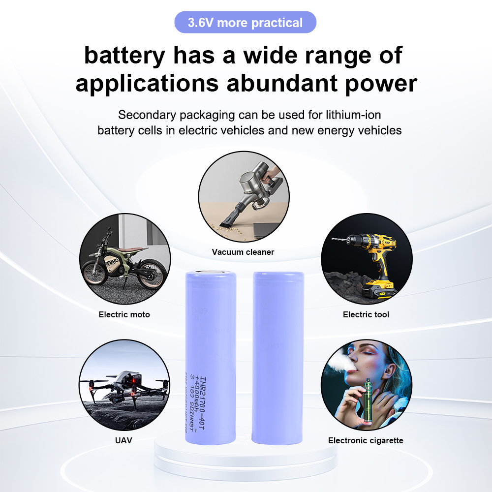 INR21700-40T 3.7V 4000mah (30A) Lithium-lon Battery