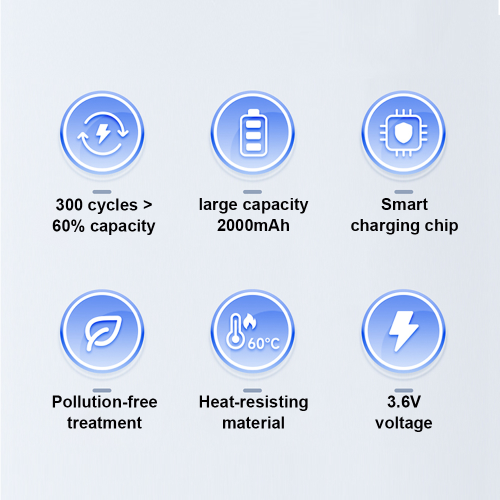 LR1865LA 2000mAh Li-ion battery cells