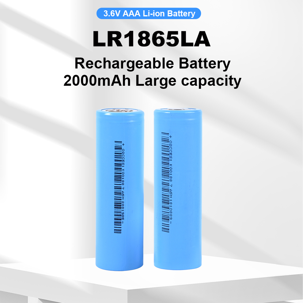 LR1865LA 2000mAh Li-ion battery cells