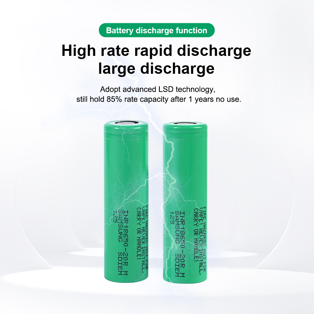 INR18650-20R  2000mAh  Li-ion battery cells